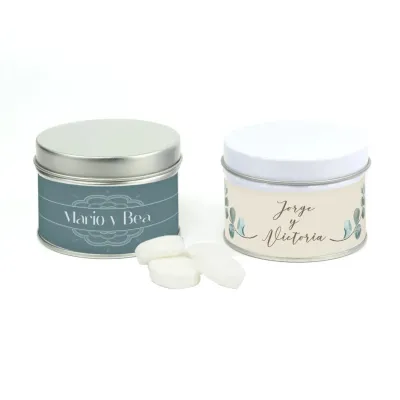 Lata personalizada para Boda con Caramelos Refrescantes