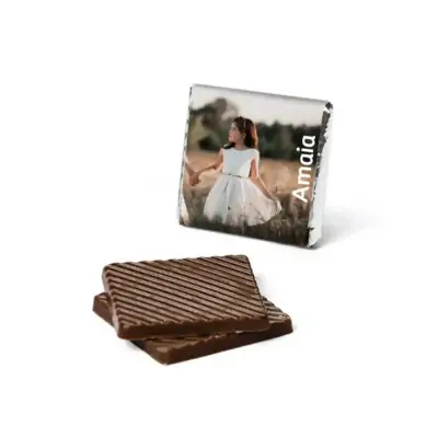 Chocolatinas Napolitanas con foto para comunión (50 uds)