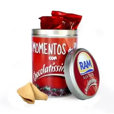 100 Latas con 3 Galletas de la suerte personalizadas