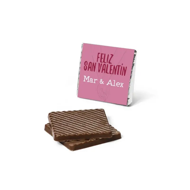 Chocolatinas Napolitanas con Foto para San Valentín (50 uds)