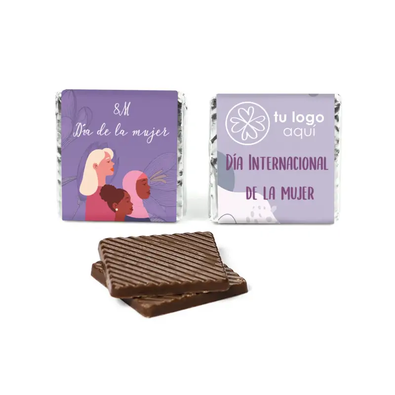 Chocolatinas Napolitanas para el Día de la Mujer 8M dos juntas