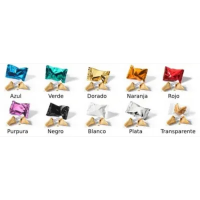 Colores del envoltorio Galletas de la Suerte