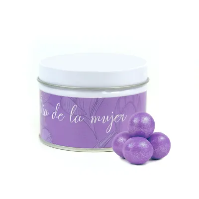 Chocoperlas en Latita para el Día de la Mujer 8M blanca