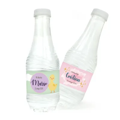 Botella agua 33 cl personalizada Bautizo