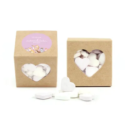 CCCARAMELOS15g-CO+COFR-KRA Caramelos en Cajita Cubo Personalizada para Comunión