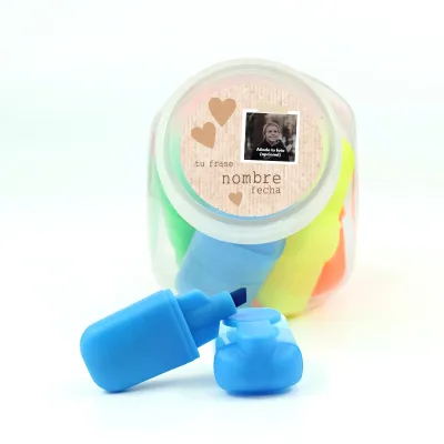 Botecito Personalizado con Rotuladores para Detalles de Comunión un bote