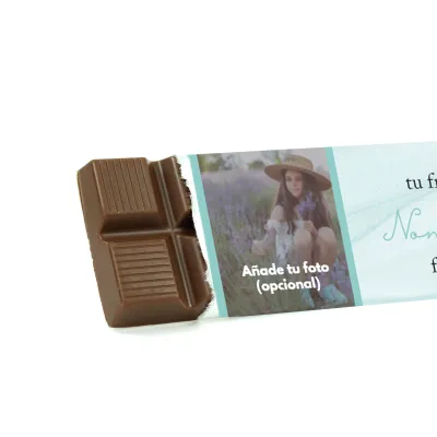 Tableta de Chocolate con Envoltorio Personalizado para Comunión