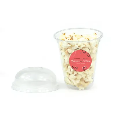 Copa Rellena de Palomitas para Detalles de Boda abierta Copa Rellena de Palomitas para Detalles de Boda abierta