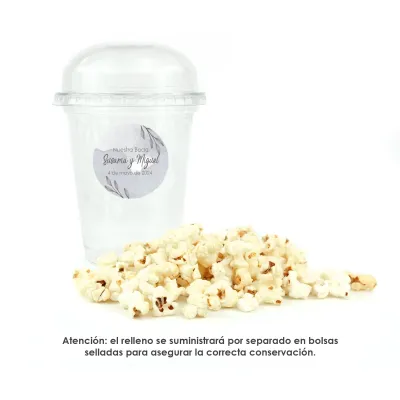 Copa Rellena de Palomitas para Detalles de Boda una copa Copa Rellena de Palomitas para Detalles de Boda una copa