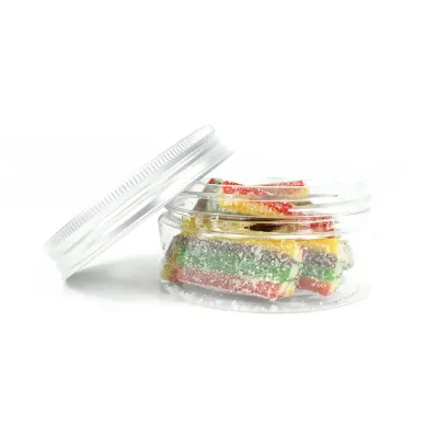 Bote Plano Gominolas Arcoíris para el Día del Orgullo abierto