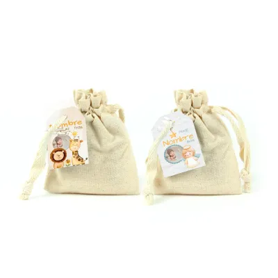 Jabón Vegetal en Bolsita Personalizada para Bautizo dos