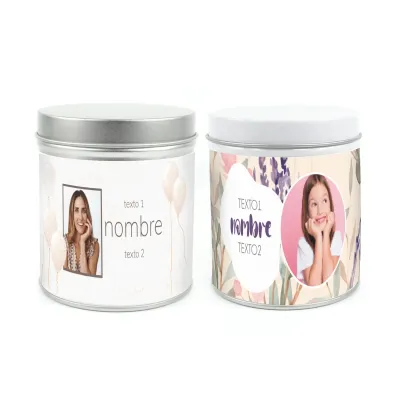 Cultivo de Margaritas en Lata Personalizada para Cumpleaños frontal Cultivo de Margaritas en Lata Personalizada para Cumpleaños frontal