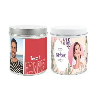 Cultivo de Amapola en Lata Personalizada para Cumpleaños frontal