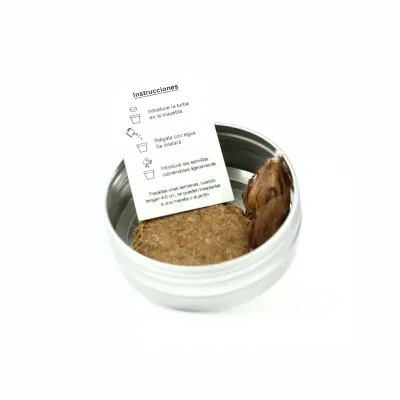 Semillas en Lata de Aluminio Personalizada para Cumpleaños trebol abierta Semillas en Lata de Aluminio Personalizada para Cumpleaños trebol abierta