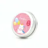 Semillas en Lata de Aluminio Personalizada para Cumpleaños trebol frontal