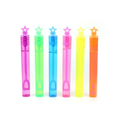 Burbujeros en Tubito con Estrella para Cumpleaños (12 uds) colores