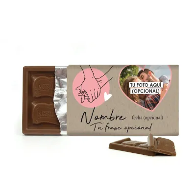 Chocolatina Nestlé Personalizada para Detalles de San Valentín