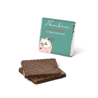 Chocolatinas Napolitanas personalizadas para San Valentín (50 uds) frontal