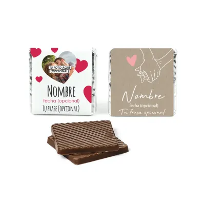 Chocolatinas Napolitanas personalizadas para San Valentín (50 uds)