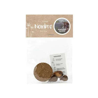 Trébol de la Suerte en Bolsita para Comunión frontal