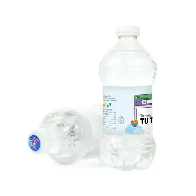 Agua Personalizada para el Día del Orgullo tumbada diseño ordenador
