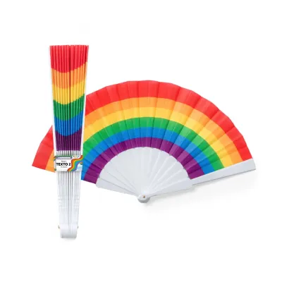 Abanico Arcoíris Personalizado para el Día del Orgullo