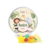 Mix Gominolas en Latita de Aluminio Personalizada para Comunión frontal