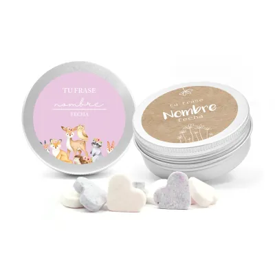 Latita con Tapa de Rosca con Caramelos para Comunión