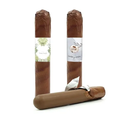Pack 20 Puros de Chocolate Personalizados para Boda