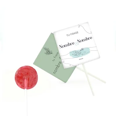 Piruleta Personalizada para Boda