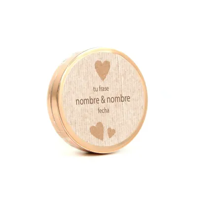 Bálsamo Labial con Espejo para Detalle de Boda rosa frontal Bálsamo Labial con Espejo para Detalle de Boda rosa frontal