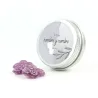 Violetas en Latita Personalizada para Boda frontal