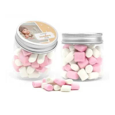 Mini Nubes de Colores en Bote Personalizado Detalle Baby Shower