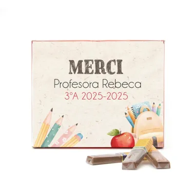 Caja Bombones Surtidos Merci en Caja Personalizada para Eventos Escolares