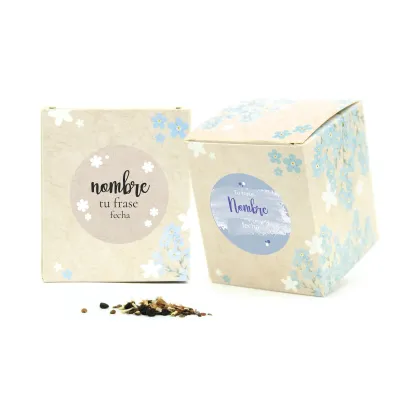 Kit de Cultivo No Me Olvides en Cajita Decorada y Personalizada para Comunión frontal