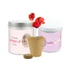 Cultivo de Amapola en Lata Personalizada para Baby Shower