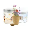 Cultivo de Mix de Flores en Lata Personalizada Baby Shower