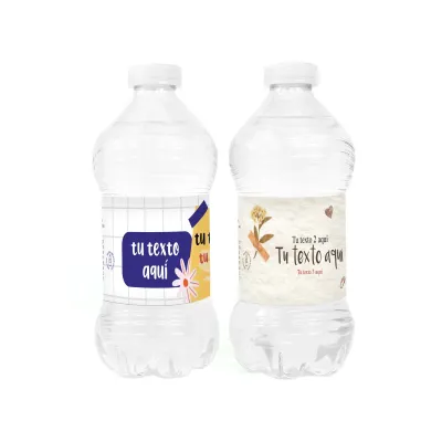 Botella de Agua 33 cl Personalizada para Eventos Escolares