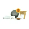 Cultivo de Girasol en Lata Personalizada para Bautizo contenido