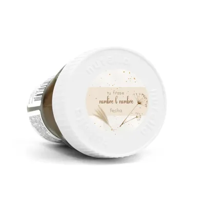 Mini Nutella Personalizada para Boda tapa