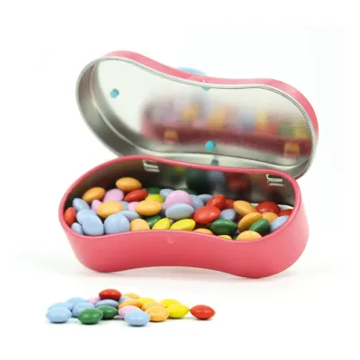 Mini Chancla Metálica con Chocolates para Detalle de Baby Shower abierta