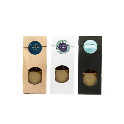 Set de Cultivo en Bolsita Kraft Personalizada para Detalles de Comunión frontal 2