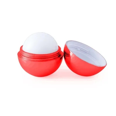 Bálsamo Labial con Tarjeta Personalizada para Baby Shower dorado rojo abierto