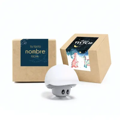 Altavoz Seta con Soporte para Móvil en Cajita Personalizada para Comunión