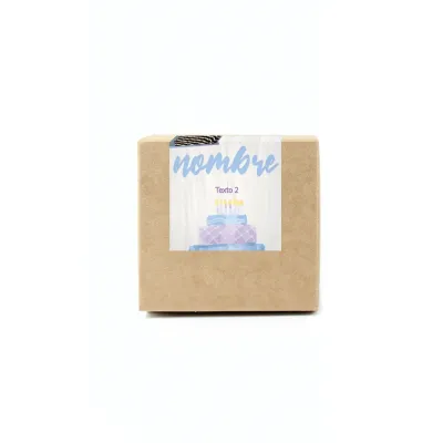 Altavoz Seta con Soporte para Móvil en Cajita Personalizada para Cumpleaños frontal