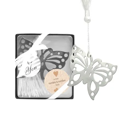 Marcapáginas Mariposa para Boda
