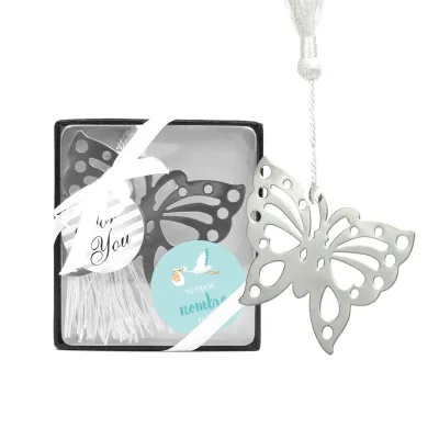 Marcapáginas Mariposa para Bautizo