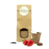 Set de Cultivo de Fresas en Bolsita Kraft Personalizada para Detalles de Boda diseño 1