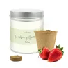 Cultivo de Fresas en Lata Personalizada para Detalle de Boda diseño 1