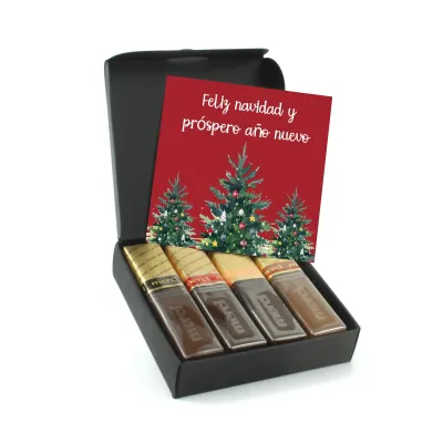 Bombones Surtidos Merci en Cajita Personalizada para Detalle de Navidad 100 gr frontal